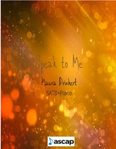 Speak to Me INST PARTS SATB choral sheet music cover